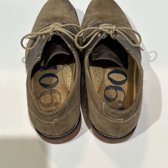 1901 Nordstrom Shoes Saddle Up Men 10.5 Leather Suede Oxford  M23109 Brown Tan main image 11